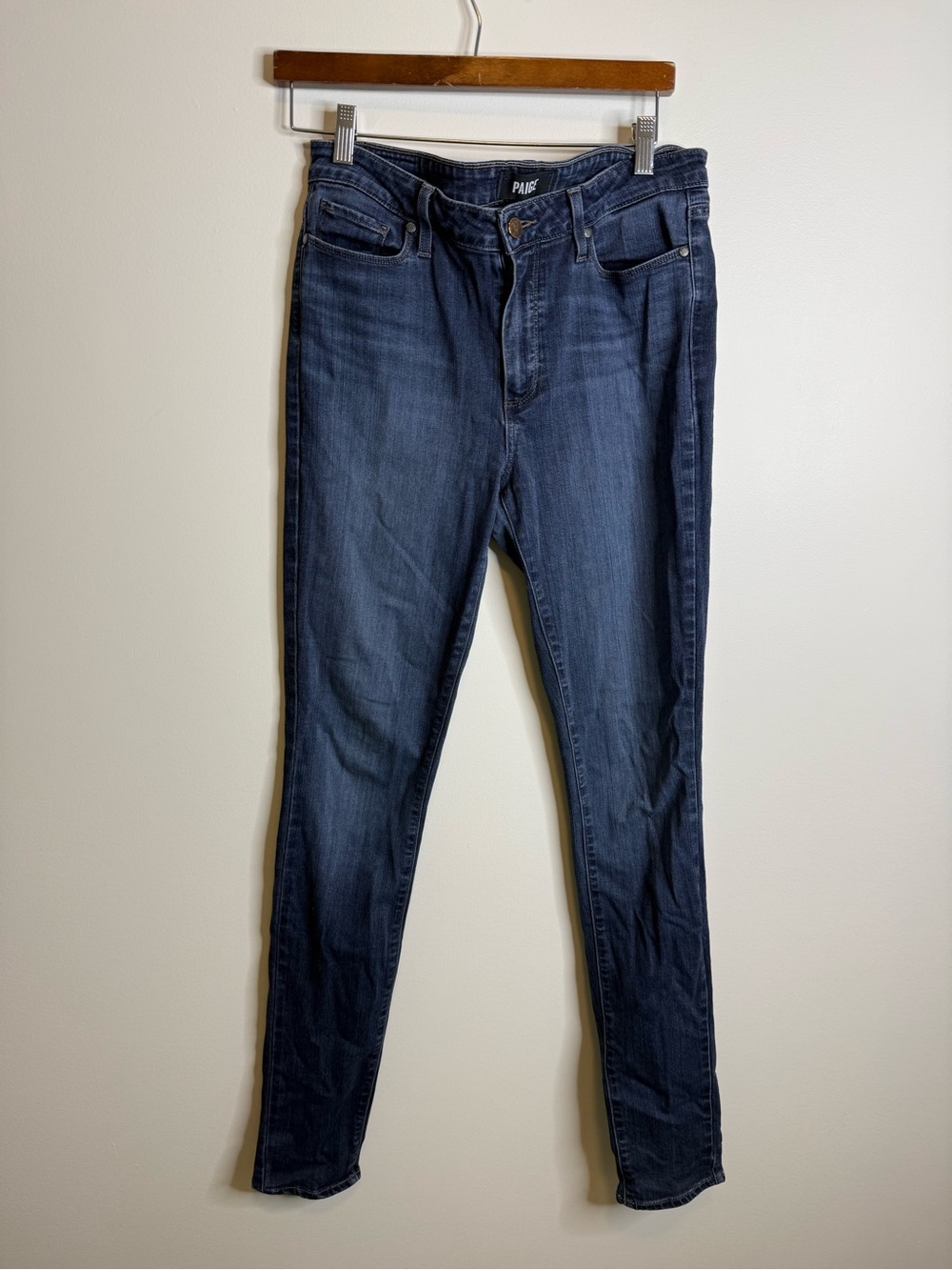 Paige Leggy High Rise Ultra Skinny, Dark blue size 30